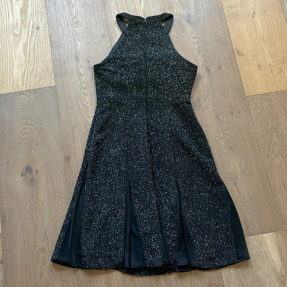NW Nightway Glitter-Knit A-Line Dress Size 8 - Picture 9 of 11